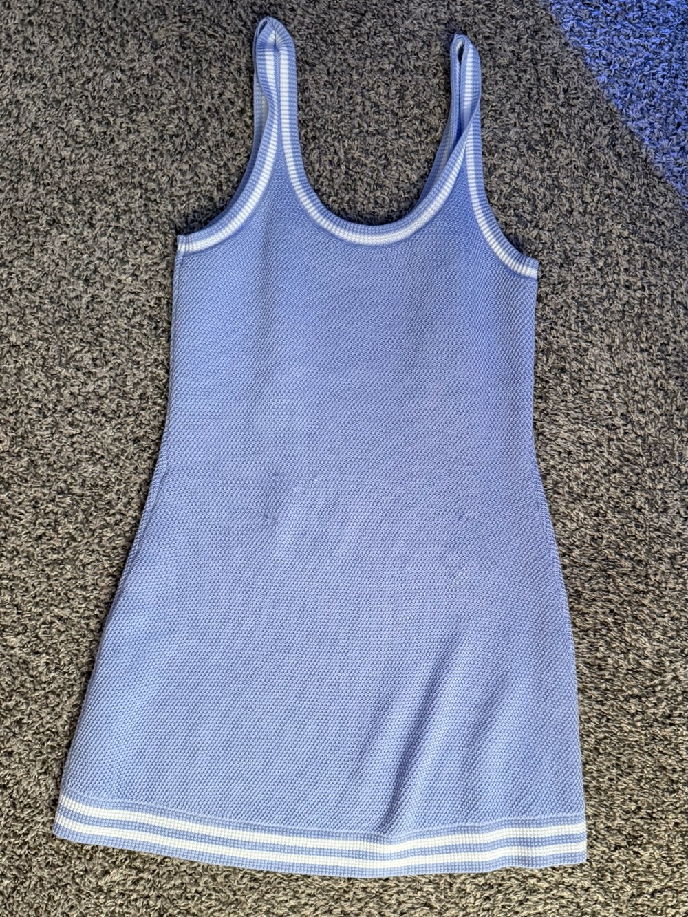 ALO Yoga Women Blue Knit Tennis Dress Size S - Picture 6 of 7